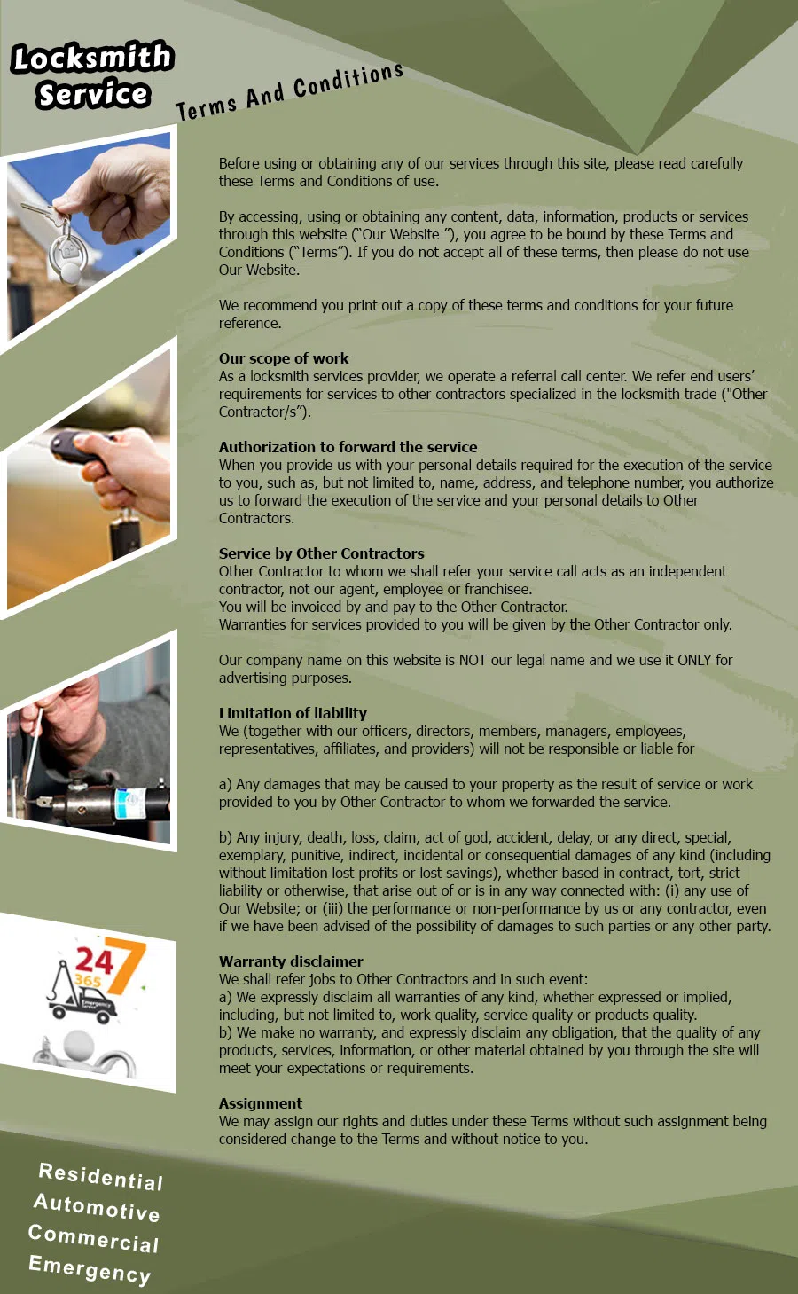 Cherry Hill Lock And Locksmith, Cherry Hill, NJ 856-454-9414 - terms-ls